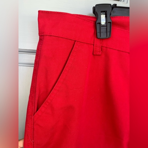 CHAMS  Men's Vibrant Red Cargo Pants, Men’s Size 40 - Picture 5 of 12